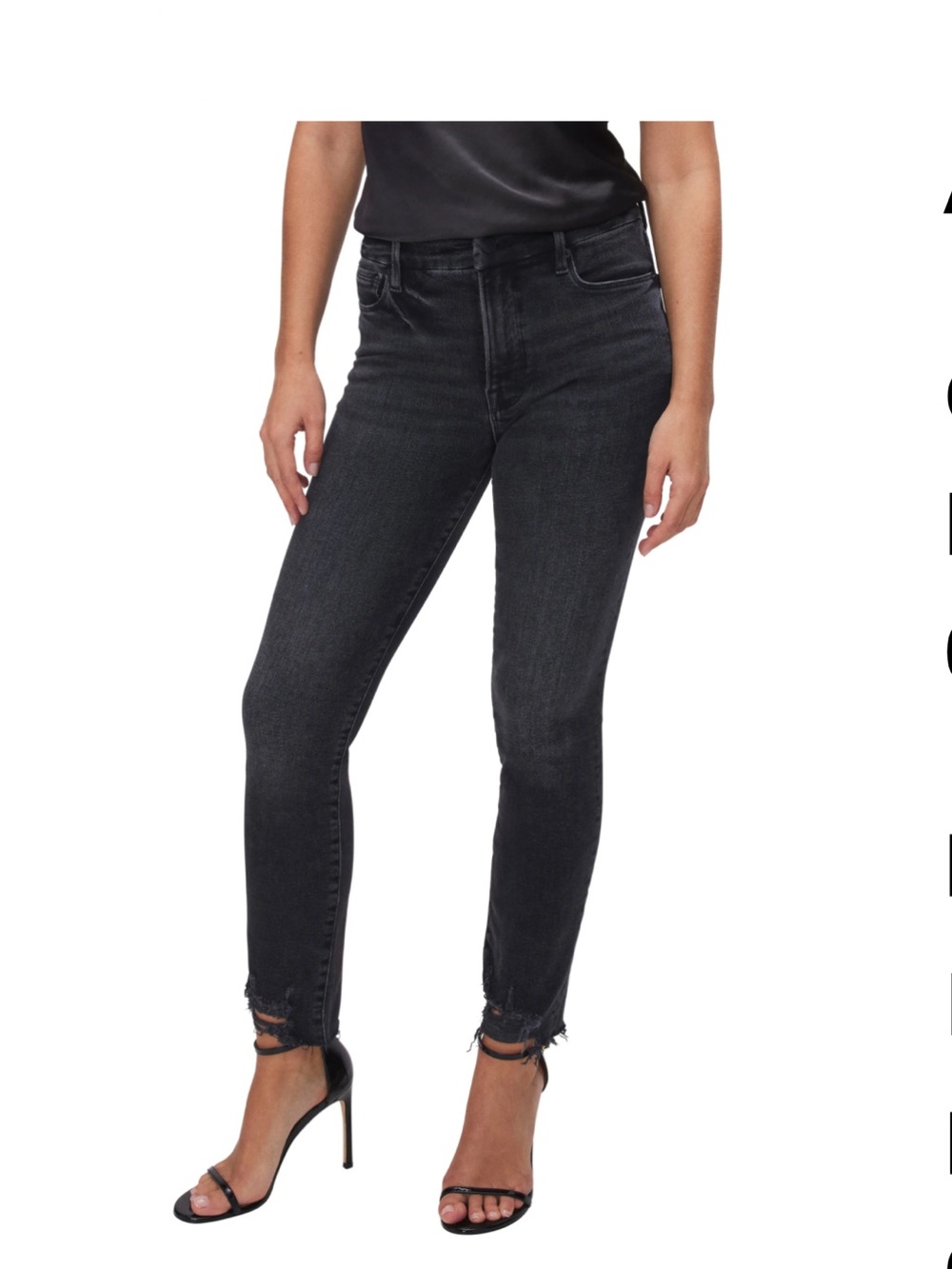 Good Classic Chewed High Waist Ankle Skinny Jeans size 8/size 29 Curvy/curve